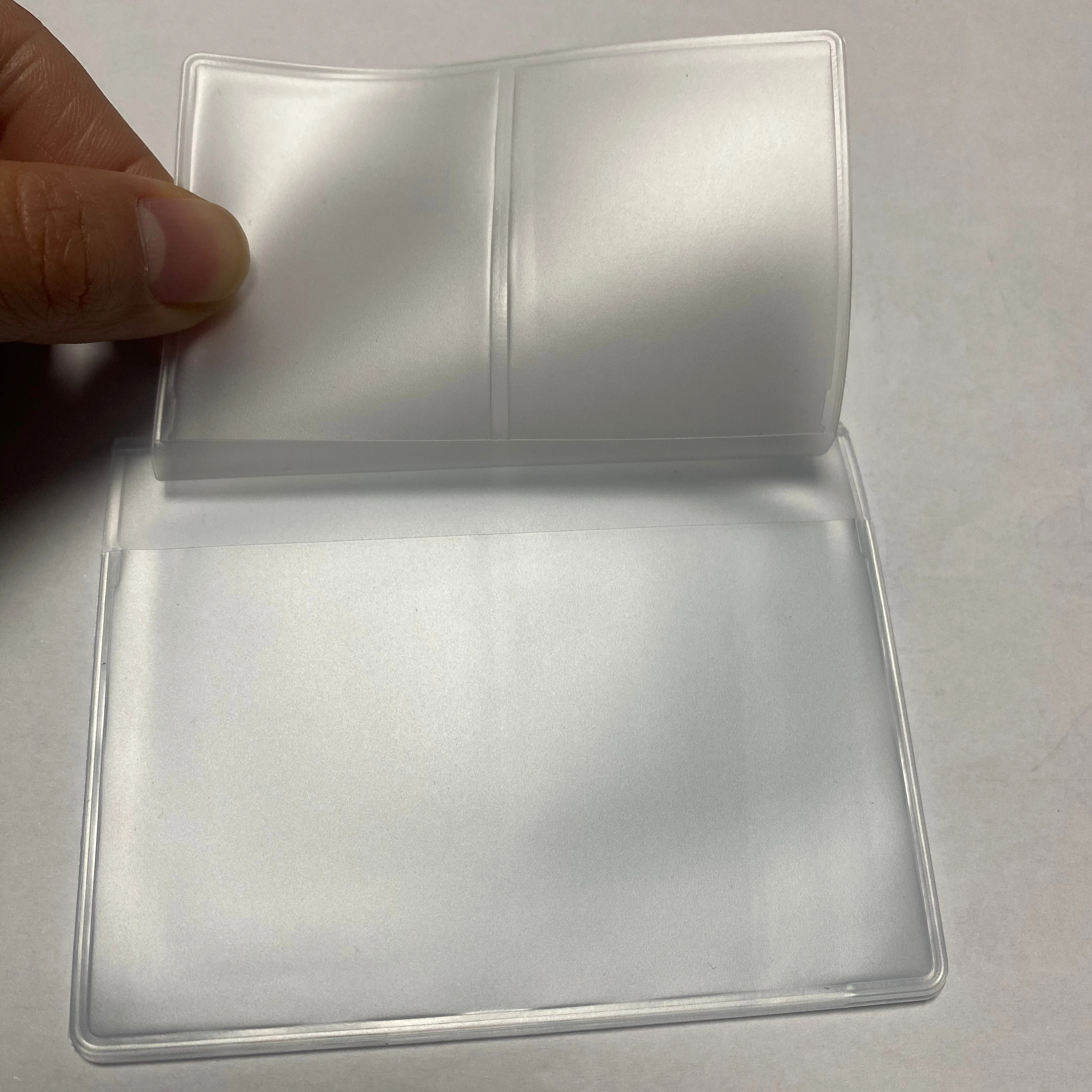 Customized  plastic pouch name Id credit card holder case organizer keeper pocket