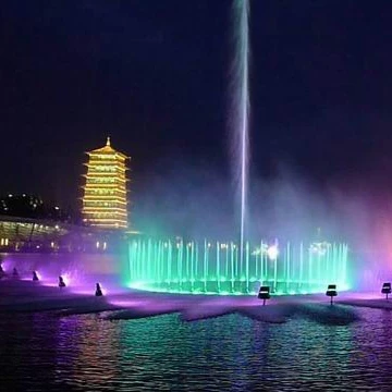 Music Dance Fountain Colorful LED Lights Water Fountain Equipment