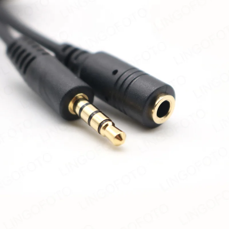 3.5mm Jack Plug TRS Female Microphone Adapter Cable to TRRS Male  Android 2M UC9982