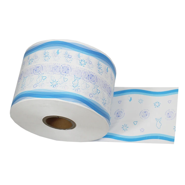 Customizable design Fast Shipping Raw Material wrapper PE film For Sanitary Napkins Pads PE Backsheet Film for baby diapers