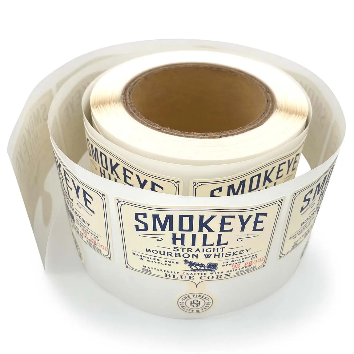 custom waterproof sticker labels custom 3d chrome letter sticker whiskey blue label labels