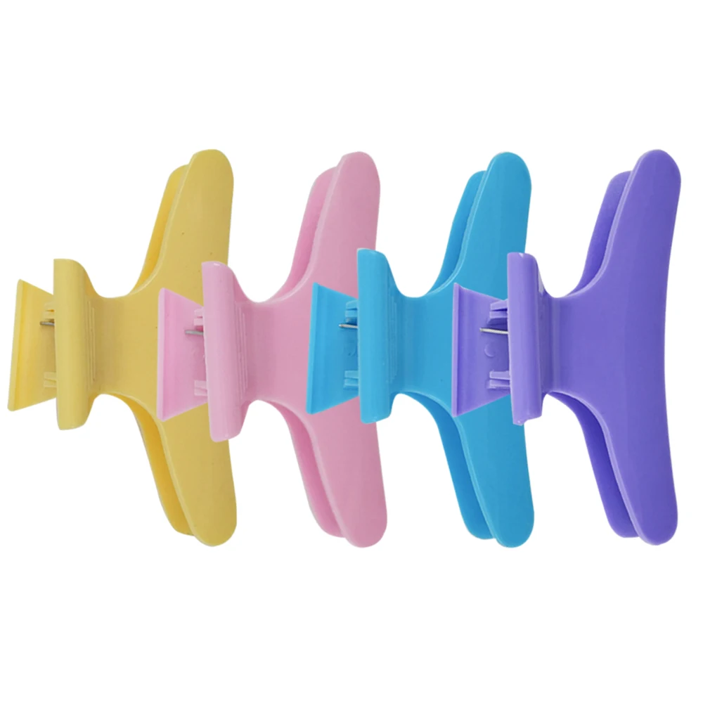 Amazon hot sale Factory supply plastic unicorn hair extensions clip salon haircut clips for women