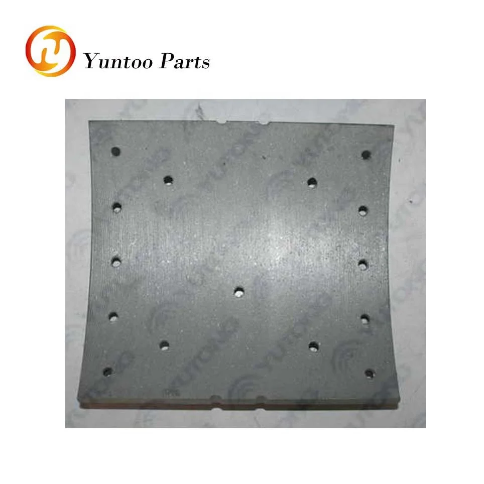 Chinese bus spare parts brake friction plate wheel lining