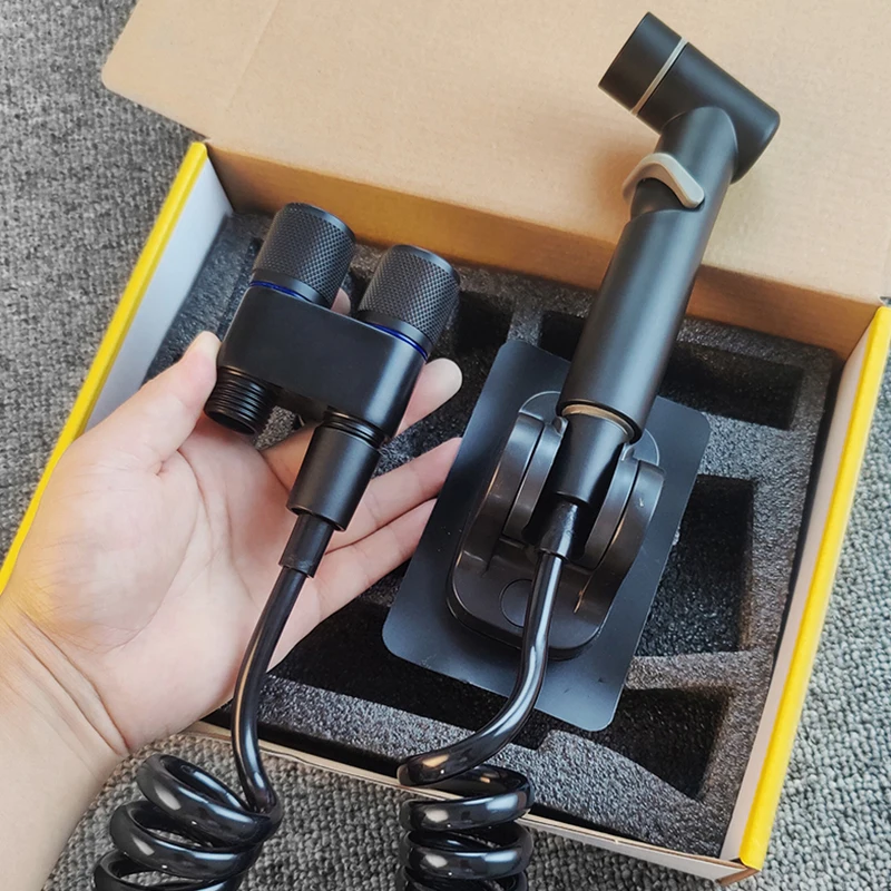 Stainless Steel Handheld Bidet Toilet Sprayer Set Self Cleaning Bathroom Handheld Shower Head for Toilet Sprayer