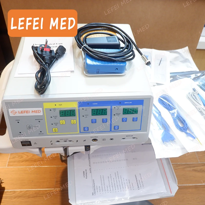 LF5508A cautery machine portable 400W 7 working modes  Diathermy Machine bipolar electrosurgical unit bipolar diathermy