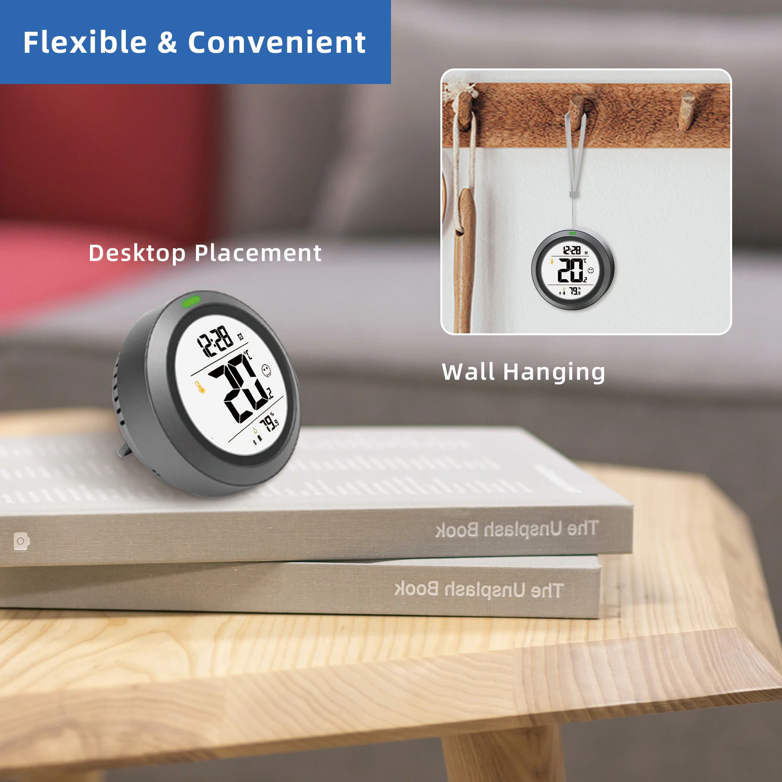 2022 Newest  Wireless  lcd Digital Display Electronic indoor outdoor Thermohygrometer With Household Temperature