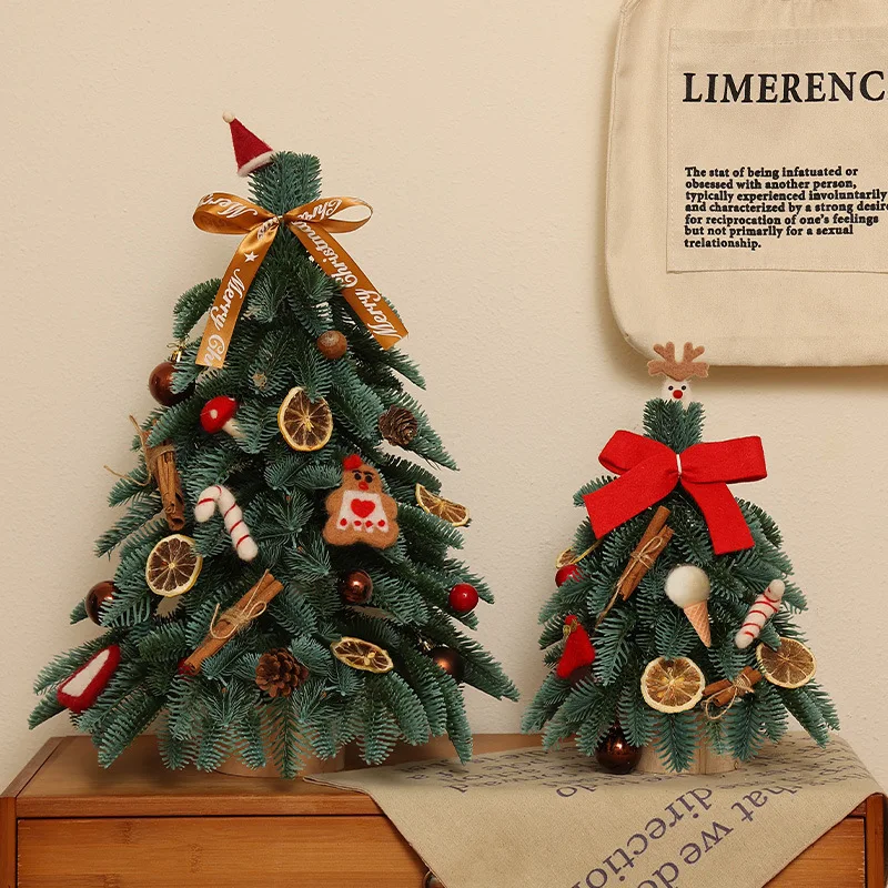 DIY Mini Christmas Tree Set Eco-friendly Christmas Tree for Desktop Decoration and Christmas Gifts for Kids