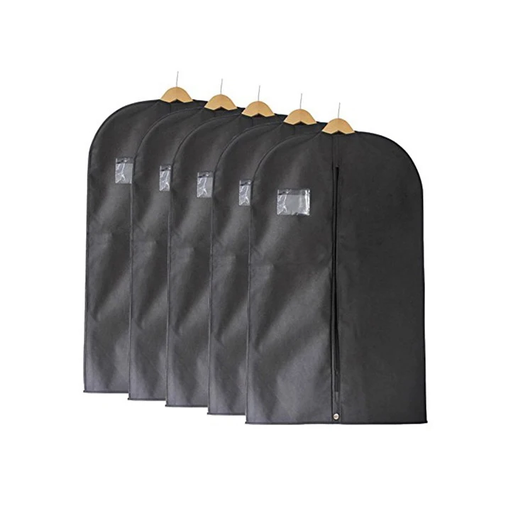 Hot Sale Solid Color Garment Bag With zipper clothes bag Durable And Eco Friendly non woven garment bags dress cover