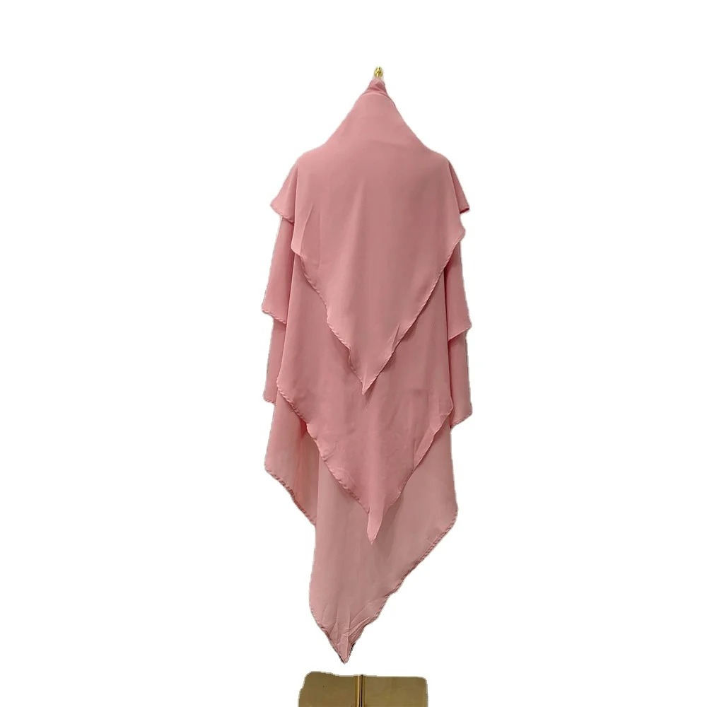 Ramadan Eid Prayer Garment Long Khimar Hijab Scarf Wrap Sleeveless Tops Abaya Jilbab Abayas Muslim Islam Women Arab Niqab Hijabs