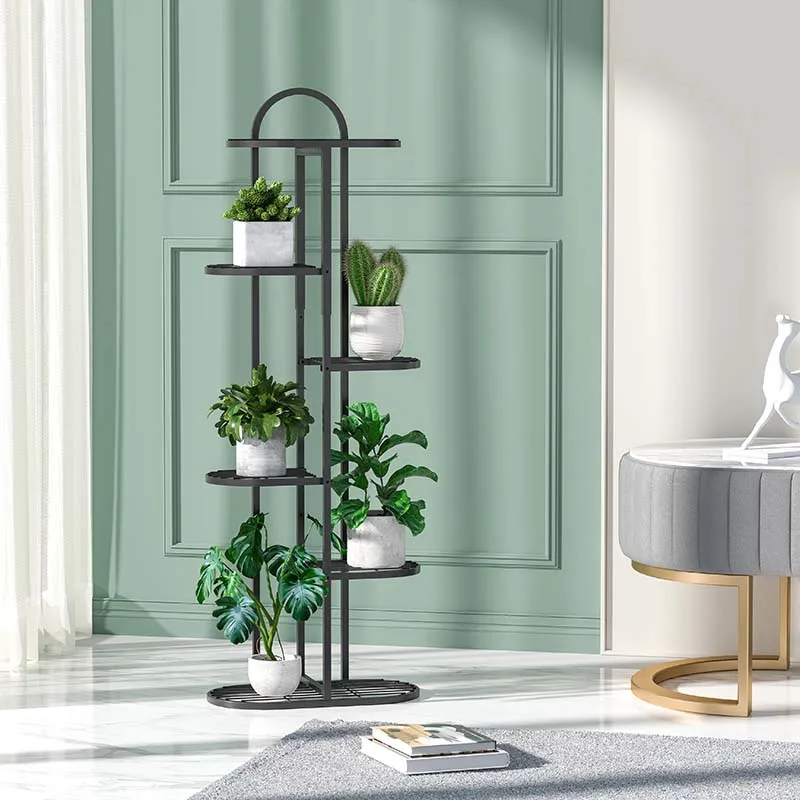 WIREKING Multi-layer wrought iron plant flower pot stand indoor outdoor plant display rack stand home decor