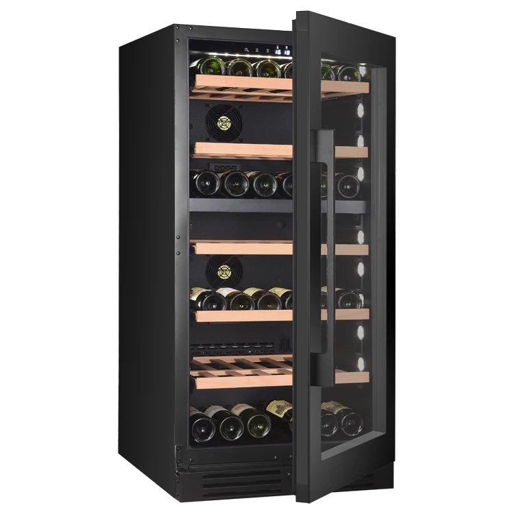 VI120DT Electrical Compressor Wine Cabinet Refrigerator 104 bottle Wine Cooler Fridge Energy Saving Built in Wine Cellar