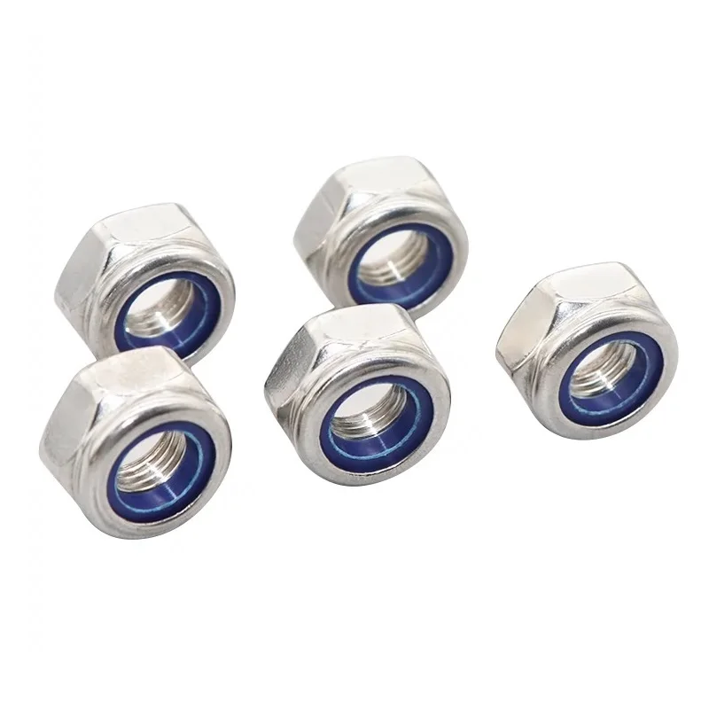 Self-locking lock nut Factory Nylon Insert Lock Nut High Quality Factory Price DIN985 DIN982 Stainless Steel Hex Nylock Nut