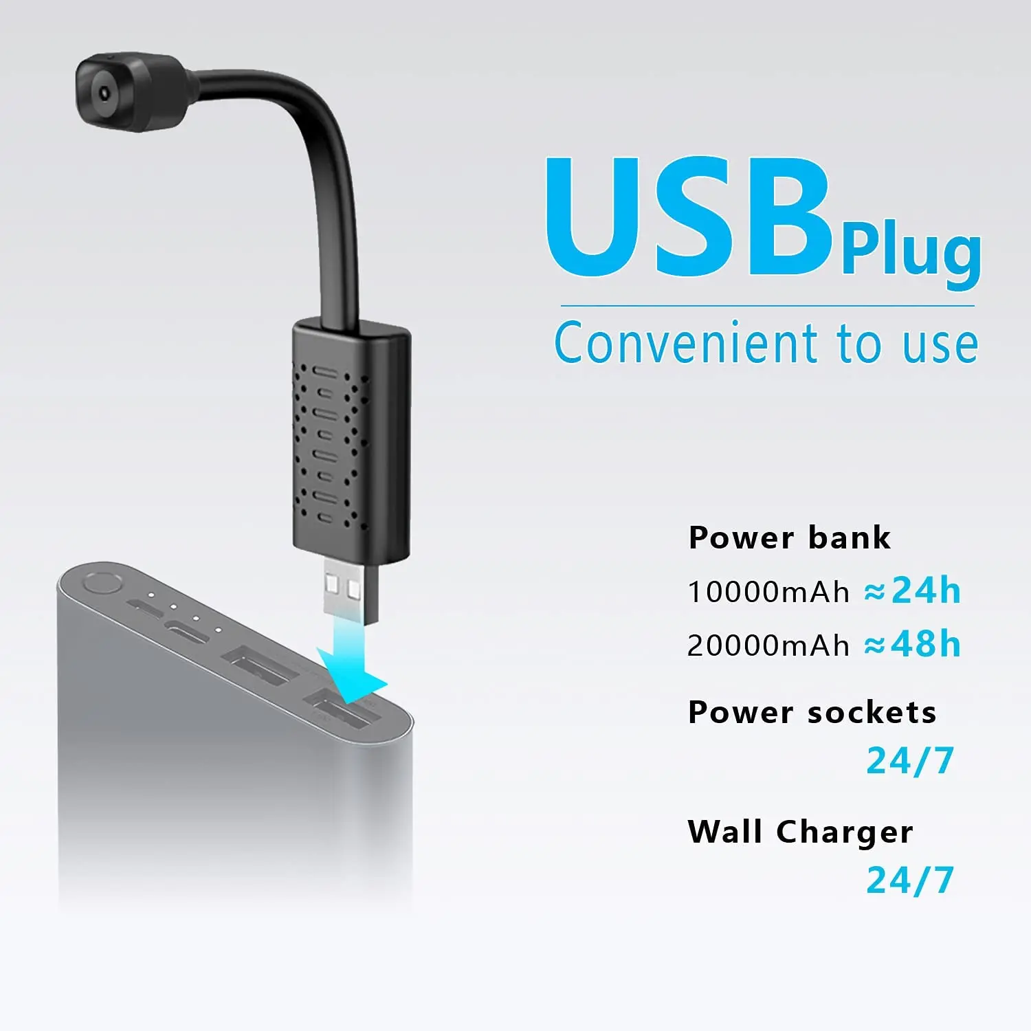 Hot selling Spy USB Hidden Camera Portable IP Wireless Home Security  WiFi Mini Hidden Camera