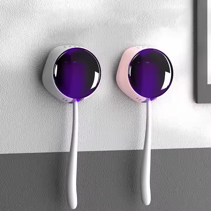 UVC Toothbrush Sterilizer Portable Rechargeable Toothbrush Disinfection Sanitizers Box Travel Home Mini Toothbrush Sterilizing