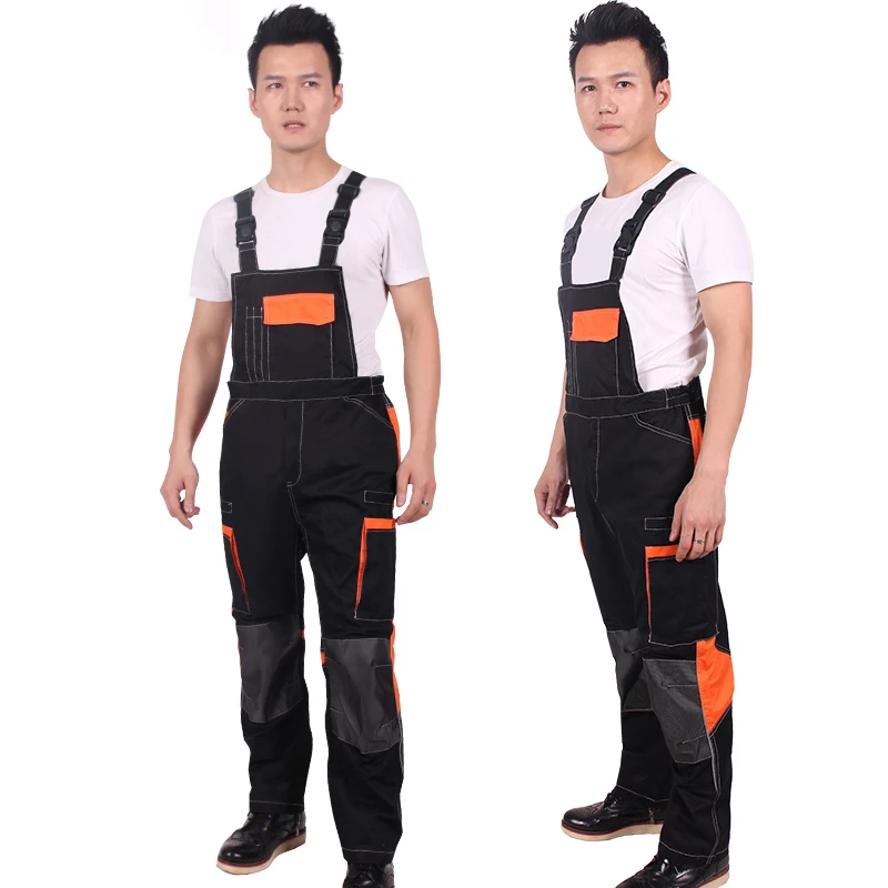 Professional Work Uniform Custom Work Pant Reflective Safety Workwear Bib Pants Overalls Cargo Pants For Men