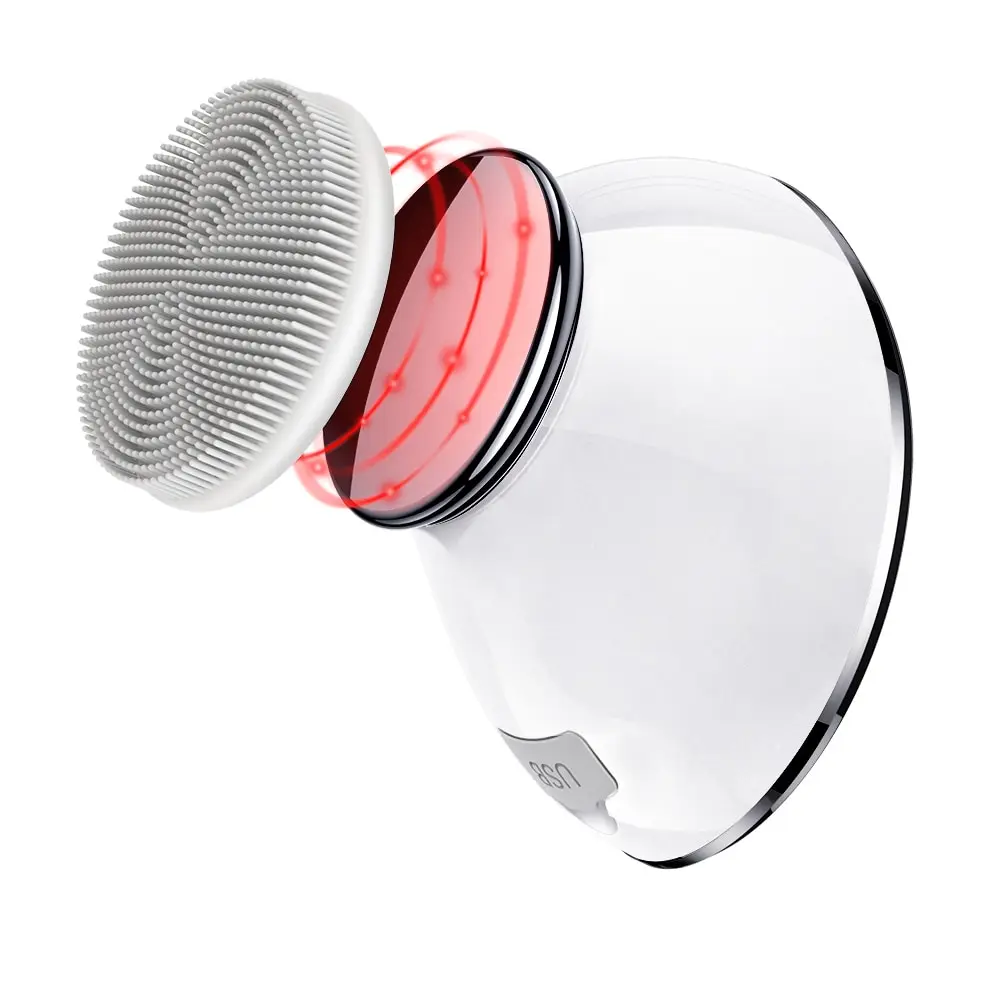 
AEVO 6X Deeper Cleanse 2 in 1 Multi Functional Detachable Silicone Head for Exfoliation Facial Cleansing Brush 