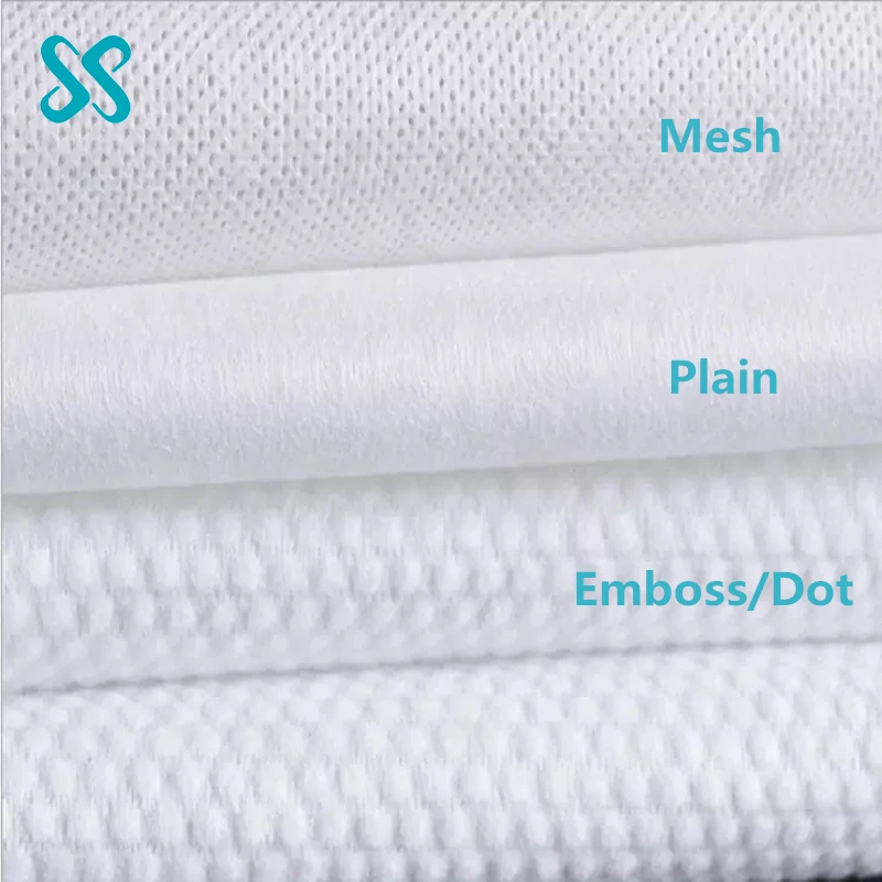 [FACTORY]  Free samples spunlace roll highly absorbency raw material making wet towels/wipes 40g 40viscose(rayon) 60polyester