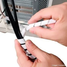 cable tidy organizer spiral cable binding wrap for wire harness management