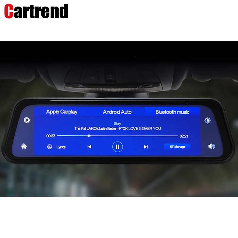Автомобильный OEM CarPlay дисплей зеркало заднего вида видеорегистратор Android автомобильный интерфейс монитор устройство для передней и задней