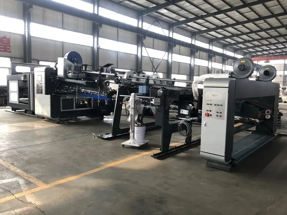 Производитель коробка вниз складной машина для нанесения клея