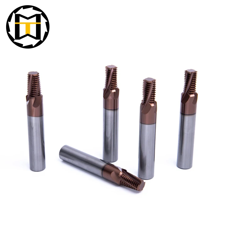 MMT Carbide thread End Mill left helix left cut milling deflection less
