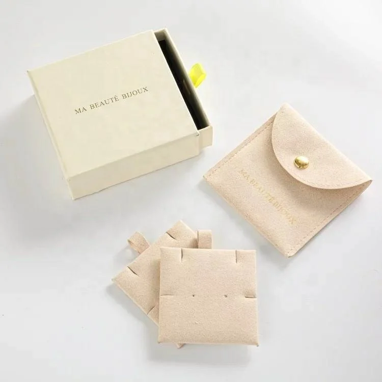 Fashion printing logo jewelry bag magnetic with Sliding Drawer Box Packaging