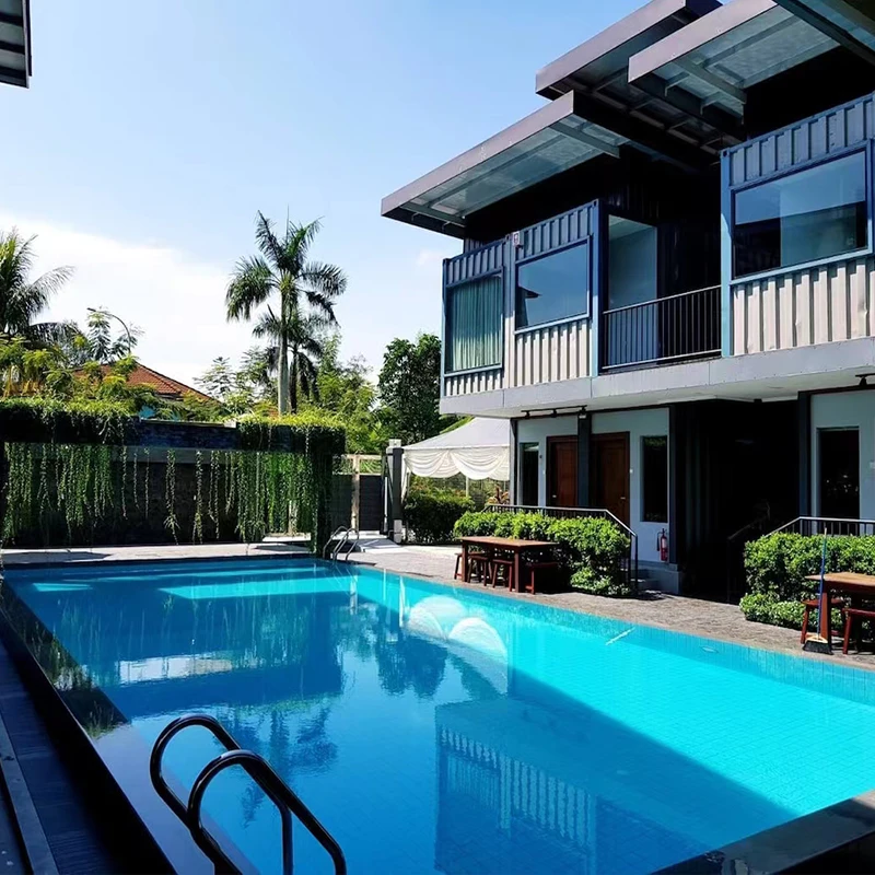 custom large family home villa outdoor frp composite prefab fiberglass swim spa 6m 8m 10m inground swimming pool