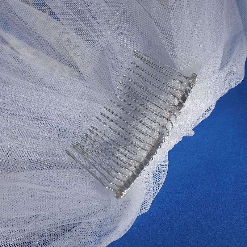 2023 Fashion Cathedral Bridal Long Veils Soft Tulle One Layer Veil For Wedding