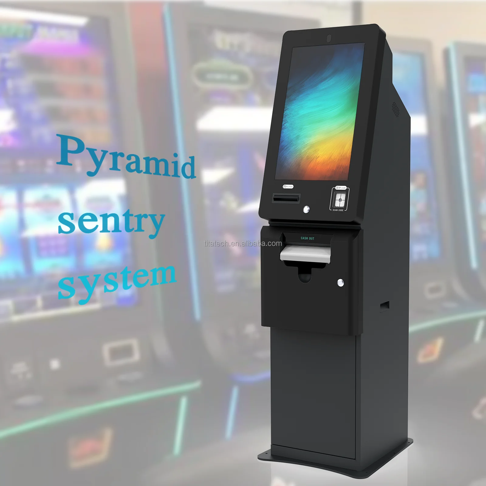 Pyramid PHX ticket Printer Ticket redemption kiosk cash redeem terminal Northern light Skill game cabinet game board
