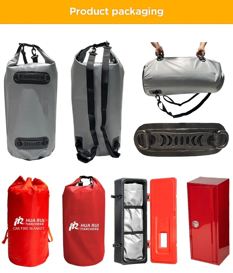 China Manufacture Quality Fiberglass Charging Stations Electric Vehicle Car Fire Blanket