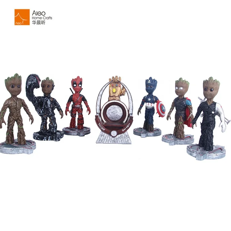 Горячая Распродажа мультфильм Marvel модель персонажа фильма полирезина Тор Грут скульптура маленькая