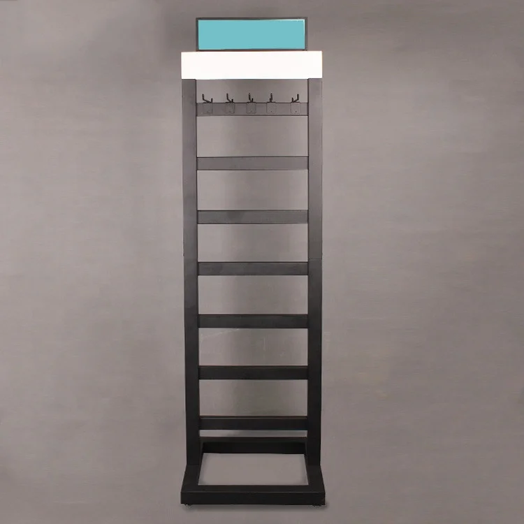 Custom Thickened Store Genuine Leather Dog Belts Men Tie Accessories Windshield Wipers Metal Display Rack Stand