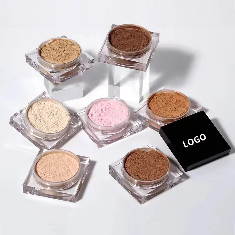 Makeup Loose Powder Custom Logo 6 Colors Oil Control Setting Loose Setting Powder