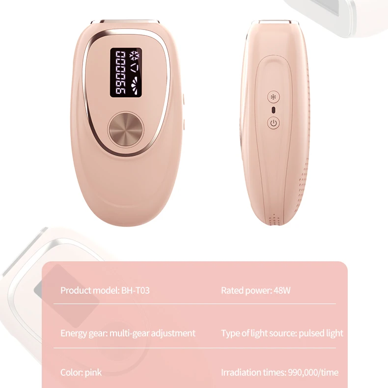 2022 Home Use Portable Permanent Epilator Painless Ice Cooling IPL Laser Hair Removal Device Machine With 990,000 Flashes