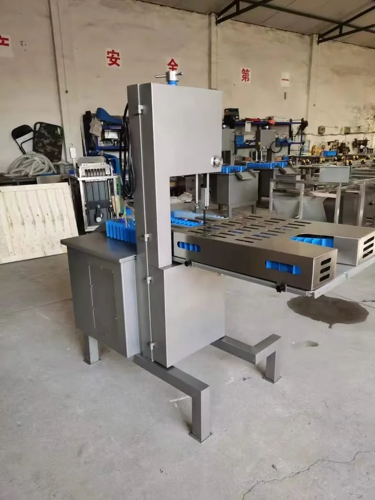 Automatic Electric Poultry Pig Trotters Crab Maize Band Saw Bone Meat Cutting Saw Cutter Machine