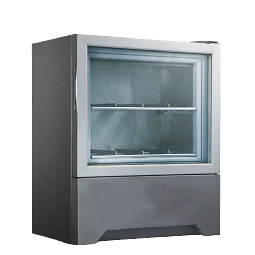 Counter Top Mini Ice Cream Display Freezer/gelato Display Cabinet Freezer