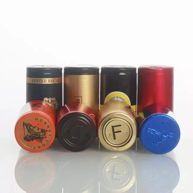 China Supplier Packaging Customized PVC Sleeve Aluminum Shrink Capsules  for Whiskey Rum Gin Wine