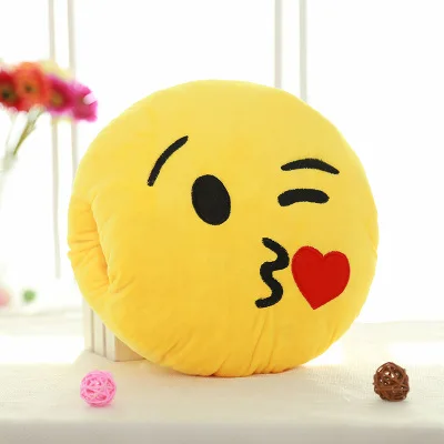 Creative and cute emojis plush toys pillow hand warmer cartoon plush toys sofa cushion decoration