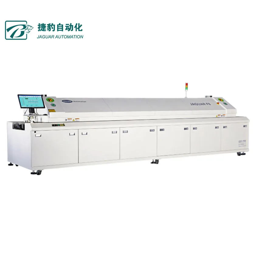 Hot sale Large eight temperature zone lead-free hot air SMT reflow soldering machine F8 for SMT production line