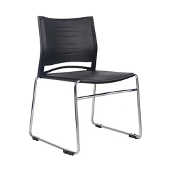 Wenchen Furniture Factory Working Desk Chair Linkable Waiting Room Reception Office Stackable Chair For Clients