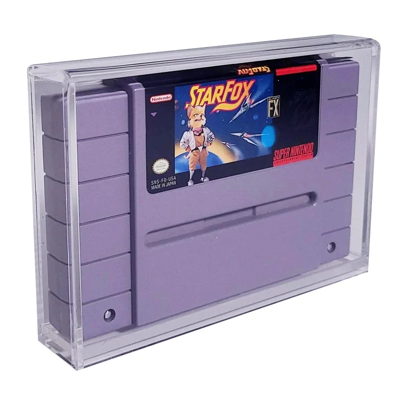 Anti Scratch Dust Resistant SNES Boxed Video Game Acrylic Display Case
