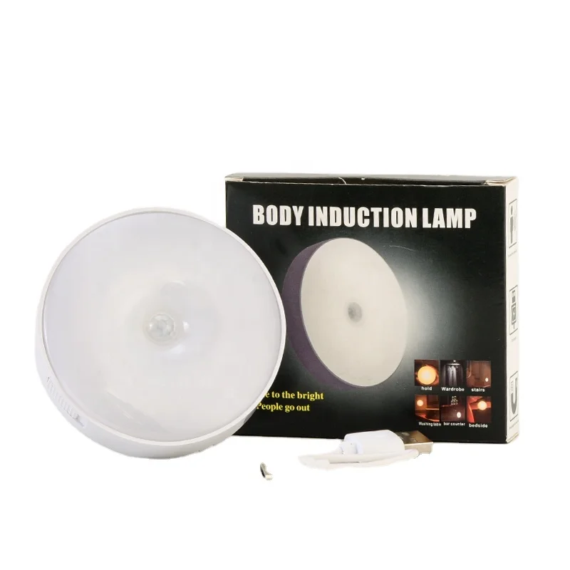 Led Cabinet Light Magnetic Body Motion Sensor Activated Night Light Induction Lamp