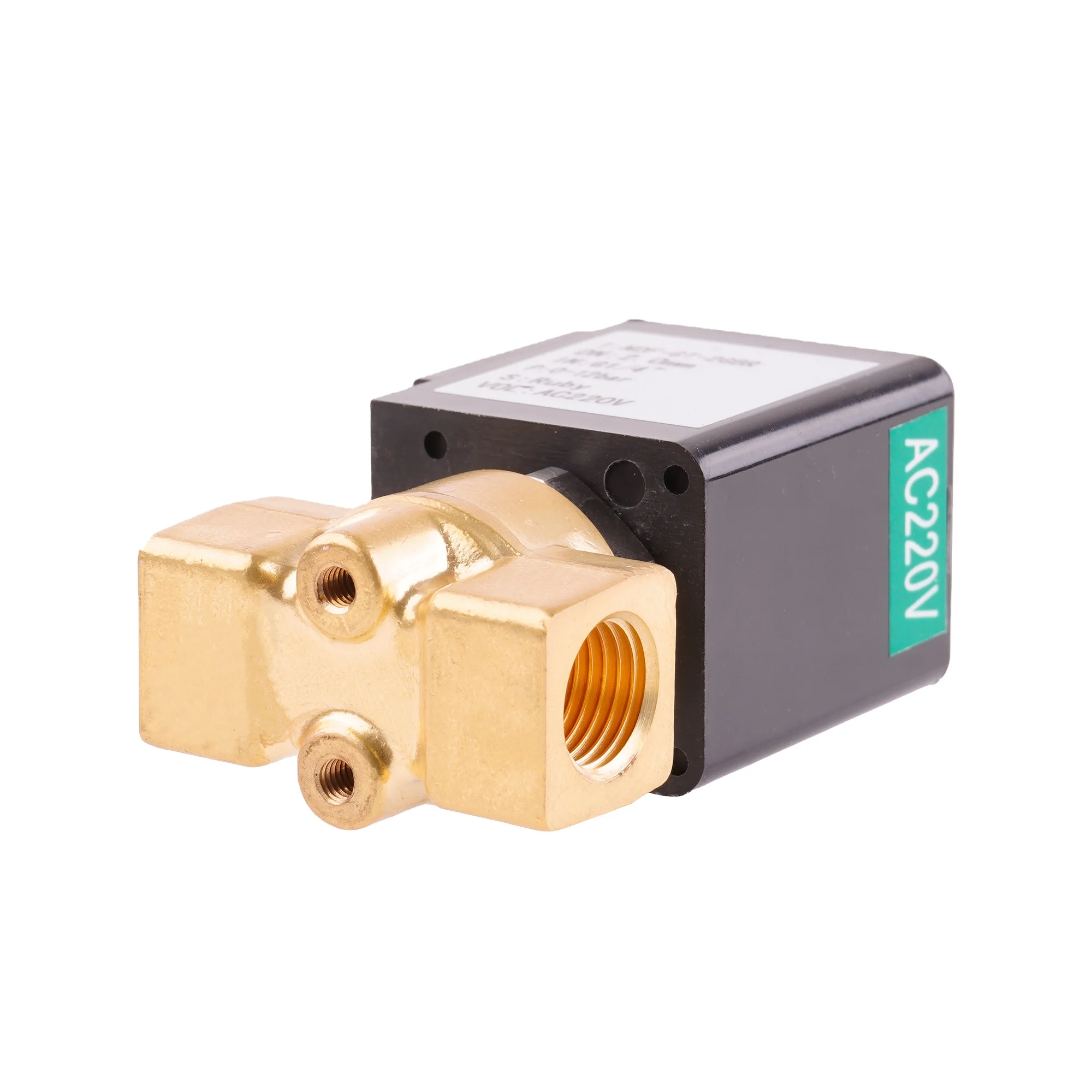 Yongchuang YCGT11 3 Way Ruby Seal Brass 24v Dc Coffee Machine Steam Solenoid Valve
