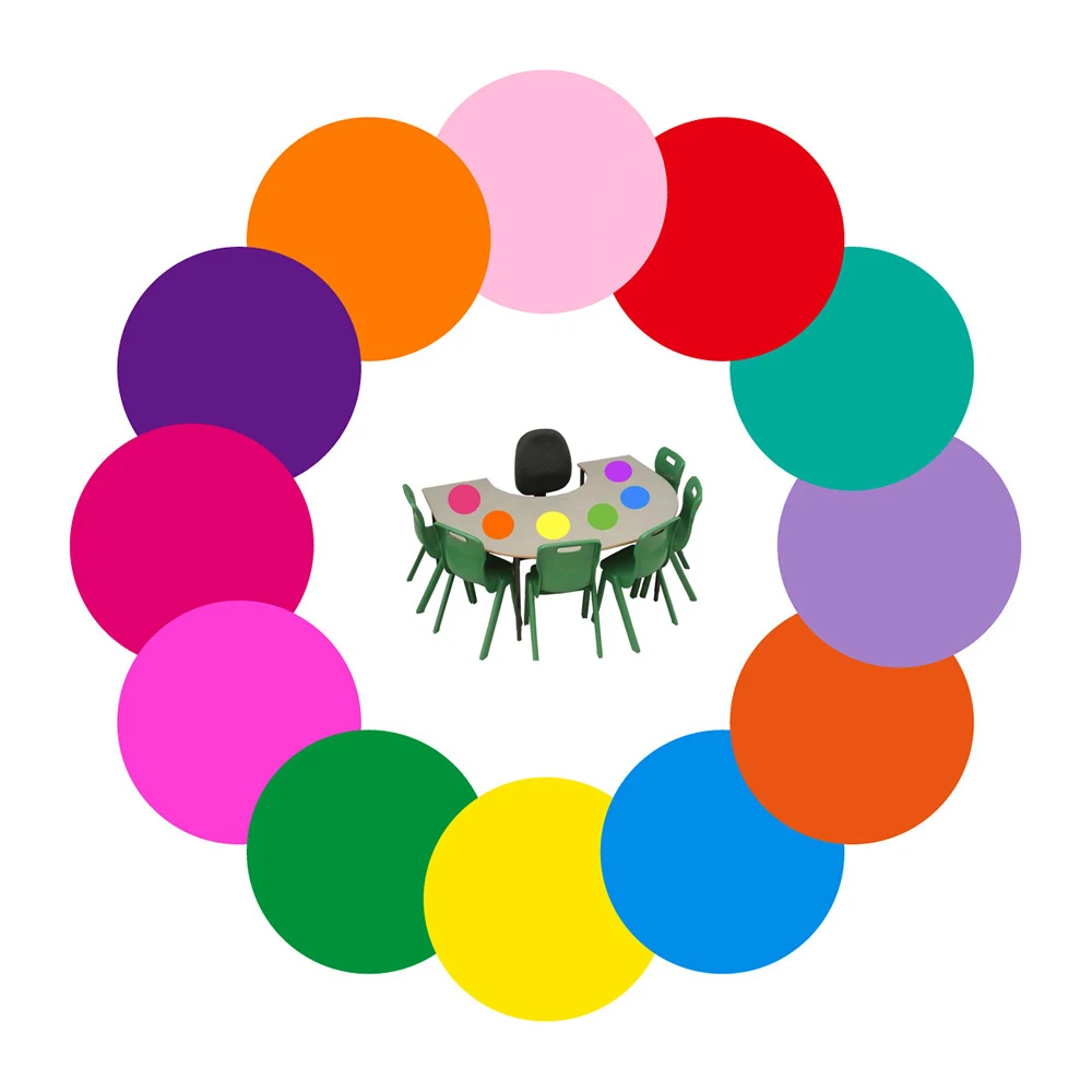
Easy wipe PET coating no residue wall circle sticker dry erase desk circle for home kindergarden 