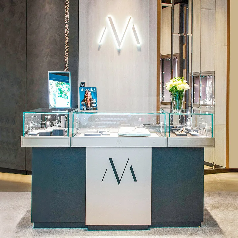 Tempered Glass Display Rack for Modern Commercial Display Rack Shelf Glass