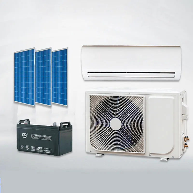 12v 24v 48v Compressor DC24V EER 4.56W/W DC Power Solar Air Conditioner