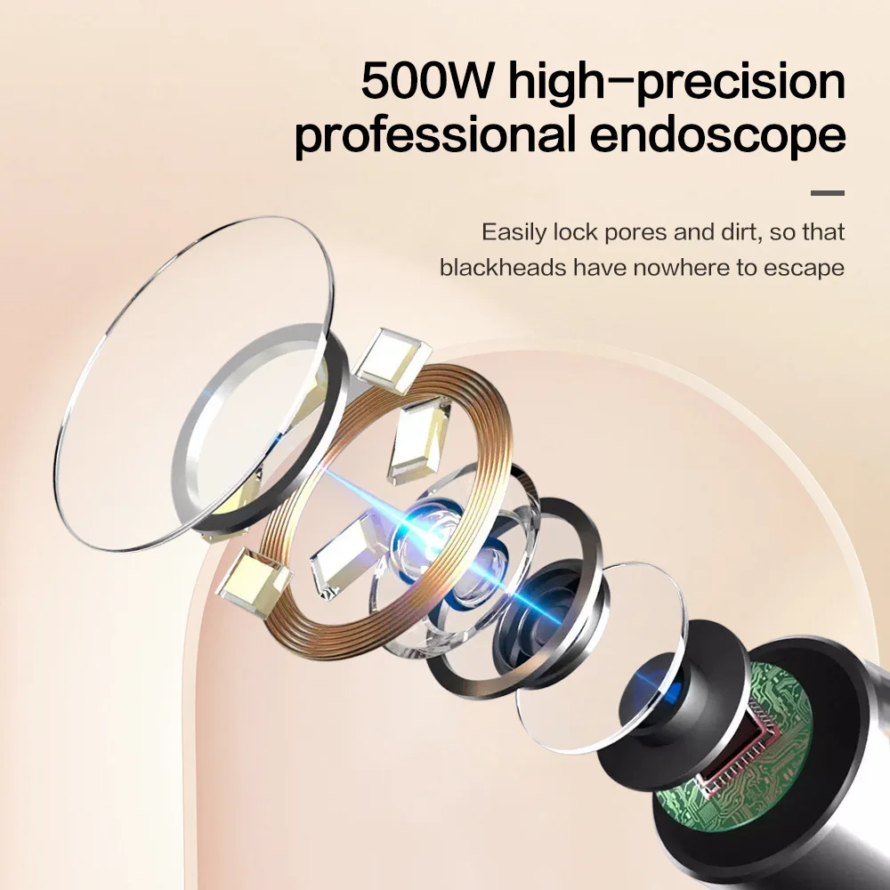 HD Camera Visual Acne Blackhead Remover Comedone Extractor WiFi Pimple Acne Remover Needle