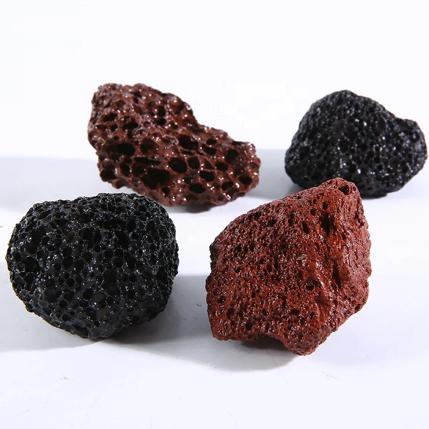 BBQ Material High Quality Natural Lava Stone Wholesale Stone Lava Stone Volcanic Rock Round