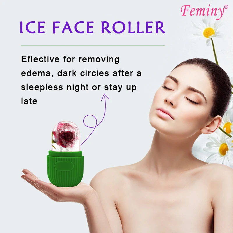 Wholesale Skin Care Tool Ice Face Roller Massager With Carry Case Freeze Ice Roller For Face And Eye
