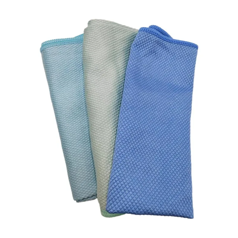 Super Water Absorbent Custom Logo Easy Clean Microfiber Fish Scale Kitchen Use Tea Towel Set